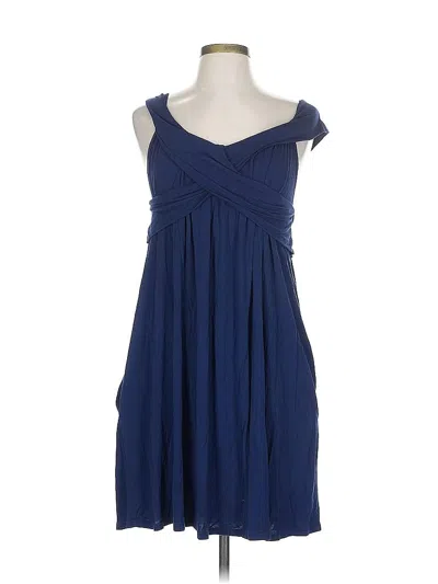 Pre-owned How Very Loved Casual Dress In Blue