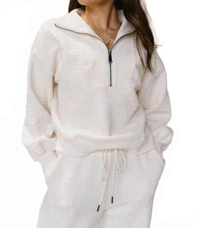 How Very Loved Liora Long Sleeve Sweatshirt In Cream In Neutral