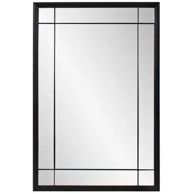 Howard Elliott Chiverny Matte Black 24" X 36" Rectangular Wall Mirror