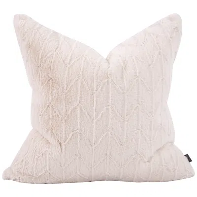Howard Elliott Angora Natural 24" Square Decorative Pillow