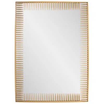 Howard Elliott Ayres Matte Gold 36" X 48" Rectangular Wall Mirror