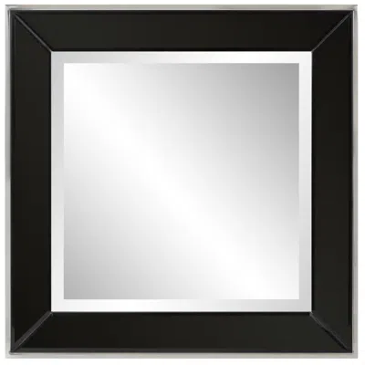 Howard Elliott Black Square 24"x24" Stainless Steel Framed Devon