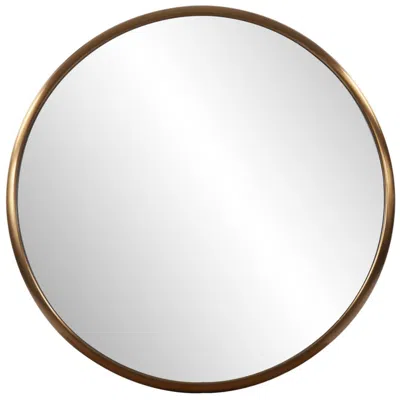 Howard Elliott Brass Round 20" Stainless Steel Framed Yorkville Wall M In Multi
