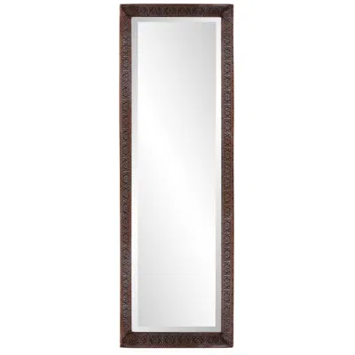 Howard Elliott Bronze Rectangular 12"x36" Lancaster Dressing Mirr