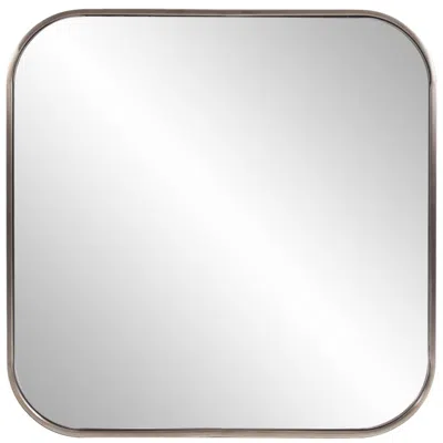 Howard Elliott Brushed Brass Square 30"x30" Copenhagen Wall Mirro