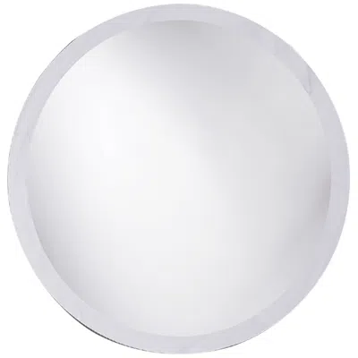 Howard Elliott Clear 28" Round Beveled Wall Mirror