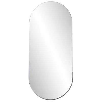 Howard Elliott Dante Polished Stainless Steel 17 3/4" X 40" Wall Mirror In Silver