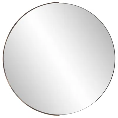 Howard Elliott Dante Stainless Steel  Round Rose Gold Mirror