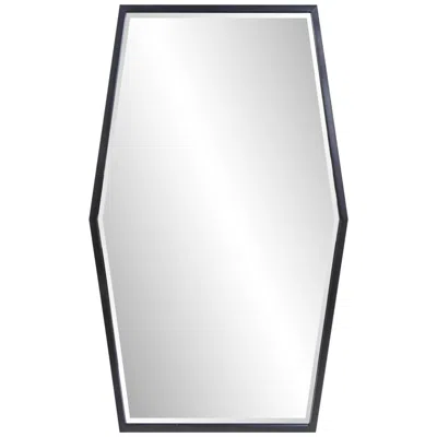 Howard Elliott Dekland Matte Black 28" X 47" Wall Mirror