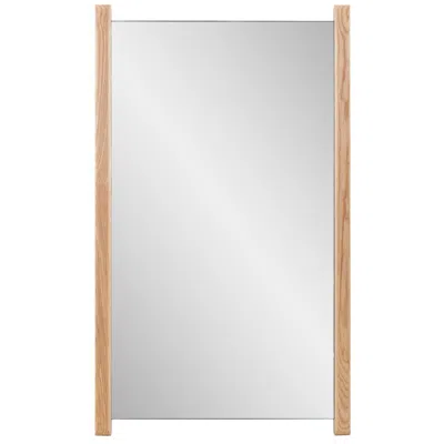 Howard Elliott Emil Bleached Oak 24" X 40" Rectangular Vanity Wall Mirror