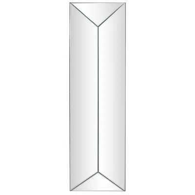Howard Elliott Frameless Rectangular 12"x40" Beveled Vertex Mirro