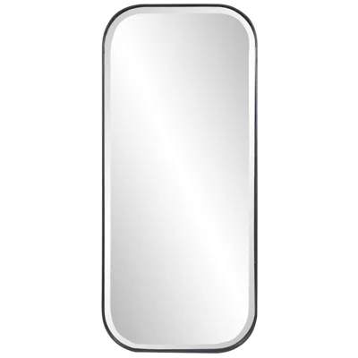 Howard Elliott Fraser Black 18" X 40" Rectangular Wall Mirror