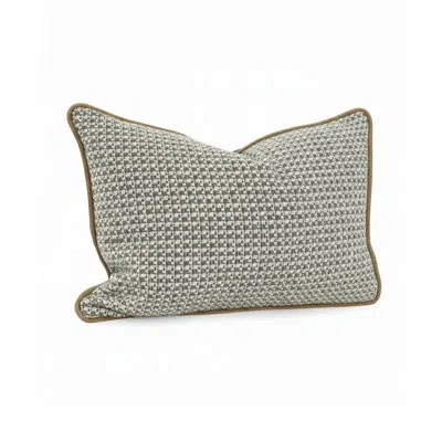 Howard Elliott Furley Navy Down Filled 14x22 Pillow In Sand