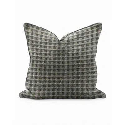 Howard Elliott Furley Navy Down Filled Pillow In Grey