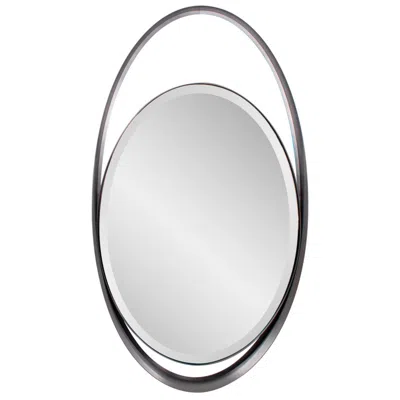 Howard Elliott Gray Oval 22"x40" Steel Framed Contemporary Kenwor