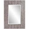 Howard Elliott Gray Washed Rectangular 30"x40" Cavalier Mirror