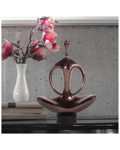 Howard Elliott Howard Elliot Abstract Yoga Silhouette Sculpture In Pink