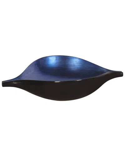 Howard Elliott Howard Elliot Cobalt Blue Wood Bowl