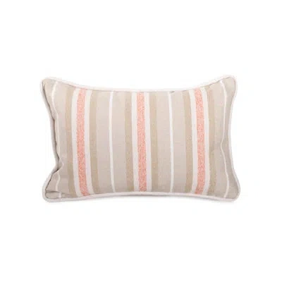 Howard Elliott Indoor/outdoor Pillow Dune In Terra Striped