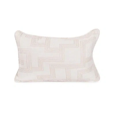 Howard Elliott Indoor/outdoor Pillow Syros Fog In Natural Striped