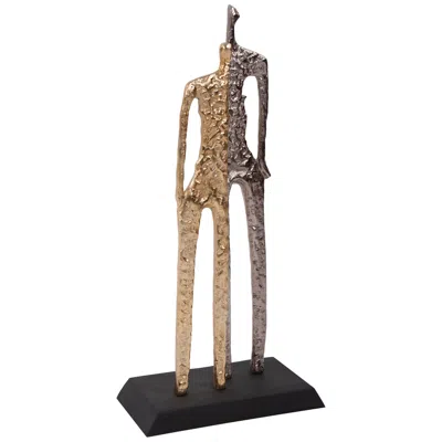 Howard Elliott Inner Strength 24 3/4" Gold And Black Table Sculpture