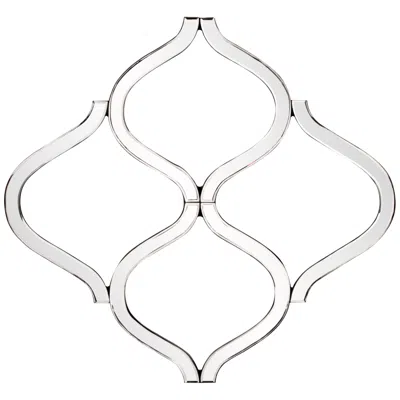 Howard Elliott Lattice 29" X 27" Abstract Panel Frame Wall Mirror