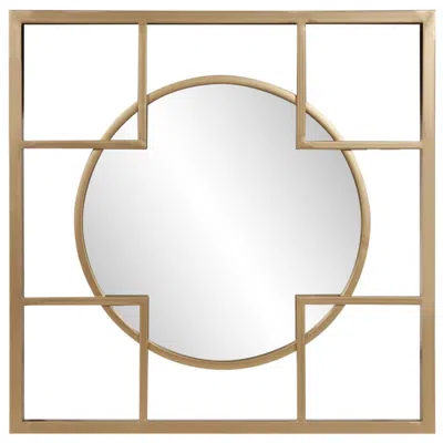 Howard Elliott Metal Framed Circular & Square 20"x20" Gold Si