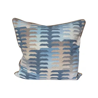 Howard Elliott Navy 24x24 Down Filled Pillow In Blue;pink;orange