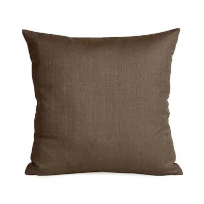 Howard Elliott Outdoor Square Pillow Cover And Insert In Chocolate