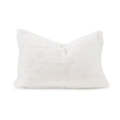 Howard Elliott Pillow 14 X 22 Angora Ebony In Natural,polyester