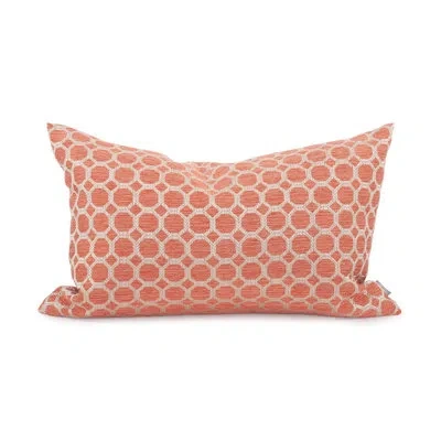 Howard Elliott Pillow  14 X 22 Pyth - Insert In Polyester,coral Geometric