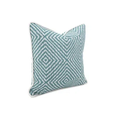 Howard Elliott Polyester/polyester Blend Throw Square Indoor/outdoor Pillow Cover & Insert In Helm Teal