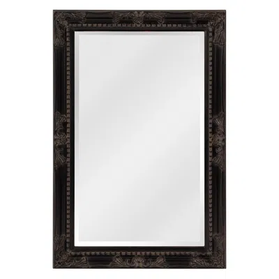 Howard Elliott Queen Ann Antique Black 24" X 36" Wall Mirror
