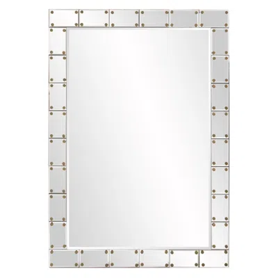 Howard Elliott Rectangular 27.5"x39.5" Studded Remington Wall Mir
