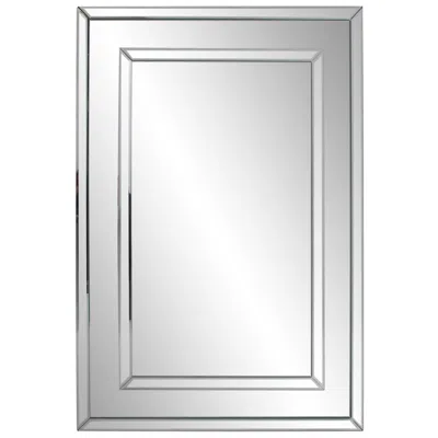 Howard Elliott Rectangular Mirror On Mirror 28"x40" Del Noble Wal