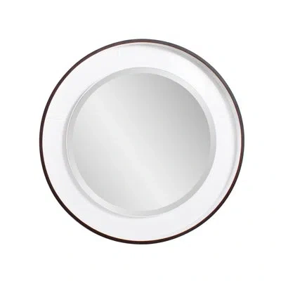 Howard Elliott Redfern Round Mirror In Brown