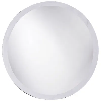 Howard Elliott Round 12" Classic White Finish Wall Mirror