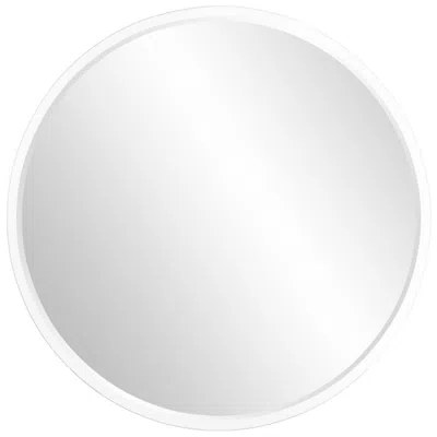 Howard Elliott Round 36" Clear Framed Beveled Clare Wall Mirror