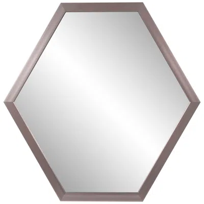 Howard Elliott Sheldrake 30" Modern Graphite Hexagonal Wall Mirror