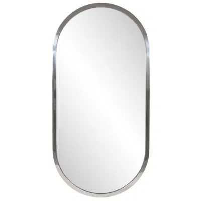 Howard Elliott Silver Capsule 20"x40" Metal Framed Simone Mirror