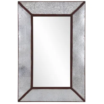 Howard Elliott Silver Metal Framed Rectangular 24.5"x36" Durrango