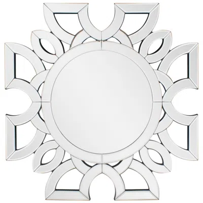 Howard Elliott Symmetrical Cut 19.75" Eduina Pattern Wall Mirror