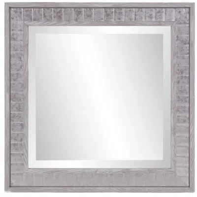 Howard Elliott Taupe Square 15.5"x15.5" Metropolis Accent Mirror
