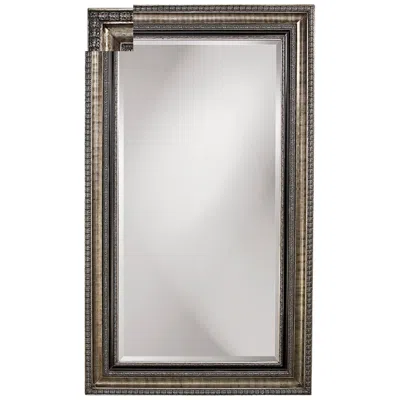 Howard Elliott Texan 87" X 51" Oversized Silver Floor Mirror In Gray