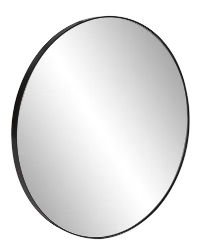 Howard Elliott Van Buren Brushed Black Round Mirror