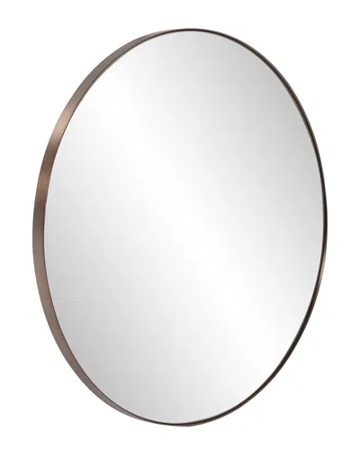 Howard Elliott Van Buren Brushed Brass Round Mirror