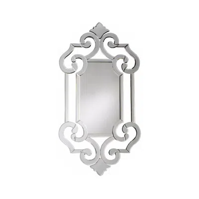 Howard Elliott Venetian 41" X 22" Fleur-de-lis Wall Mirror