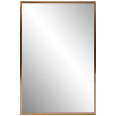 Howard Elliott Yorkville Brushed Brass 24" X 36" Wall Mirror In Animal Print