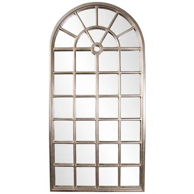 Howard Elliott T Mirabel 84" High Silver Window Pane Large Wall Mirror