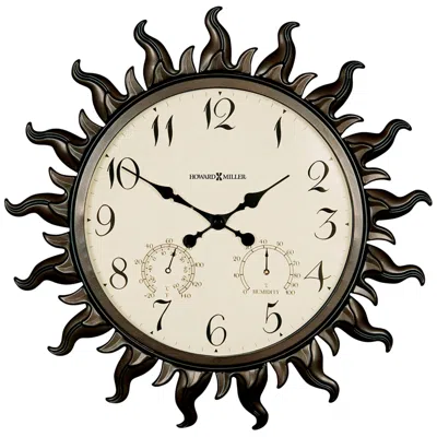 Howard Miller 22 1/2" Sunburst Indoor/outdoor Wall Clock